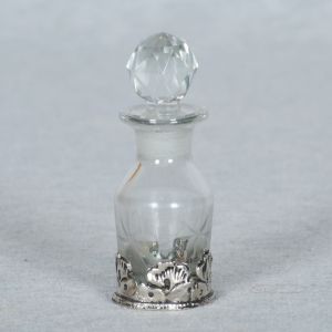 Glass Decanter with Carved Metal 4
