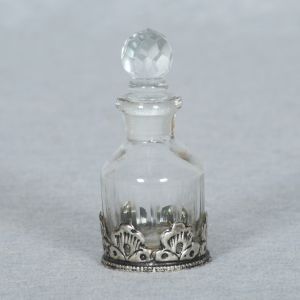 Glass Decanter with Carved Metal 5