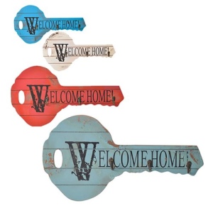 Wall mounted key-holder : White