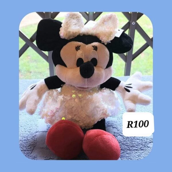Minnie Mouse in White Soft Toy