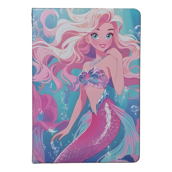 Notebook A5 Mermaid Pink Blue