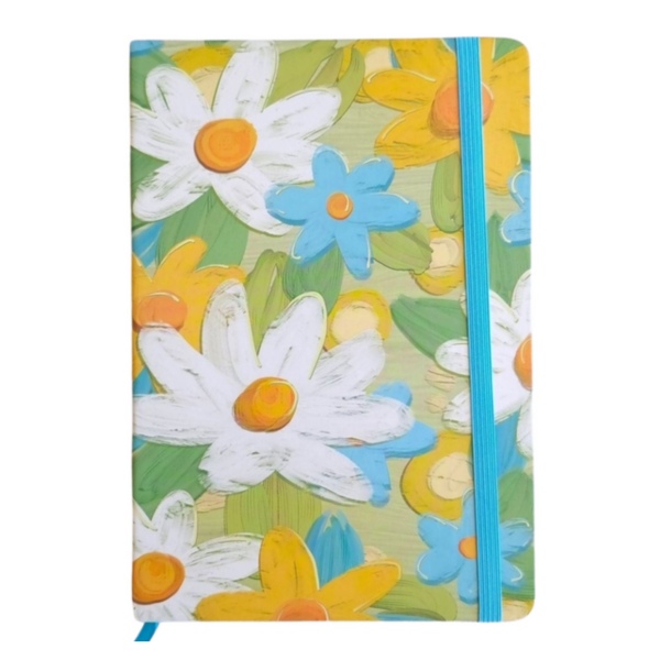 Notebook A5 White Flowers