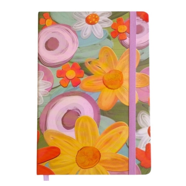 Notebook A5 Yellow Flowers