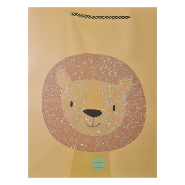 paper gift bag cartoon lion