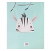paper gift bag cartoon zebra back