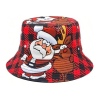 Bucket Hat Santa and Reindeer xmas hat