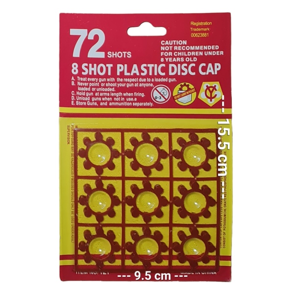 8 shot plastic disc cap refills