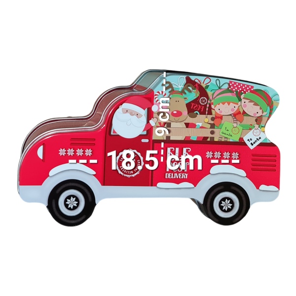 Christmas Car Candy Tin Gift Box Size