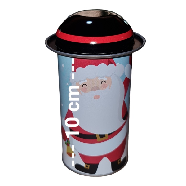 Christmas Metal Tin Containers Cylinder Size