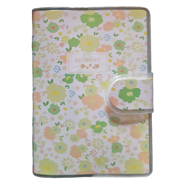 Notebook A7 Flowers Green journal