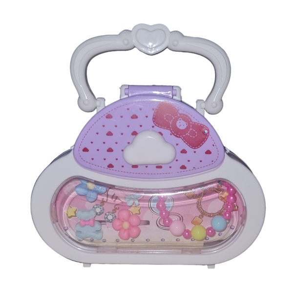 Play Jewelry Set with White Handbag and Purple Top