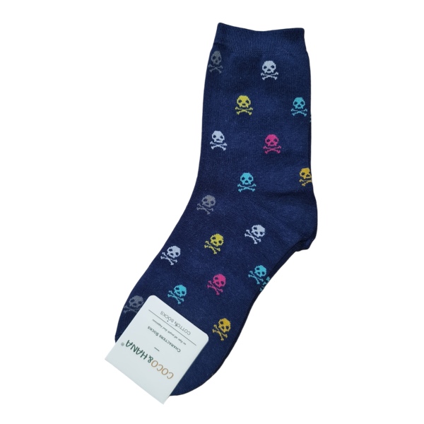 Socks Skull and Bones Unisex Blue