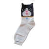 Socks with Cartoon Dog or Cat Face White Socks