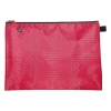 A4 Zipper Bag Red A4 Waterproof Zipper Book Bag