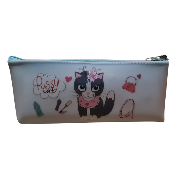 Pencil Case Kitten Grey Pencil Case
