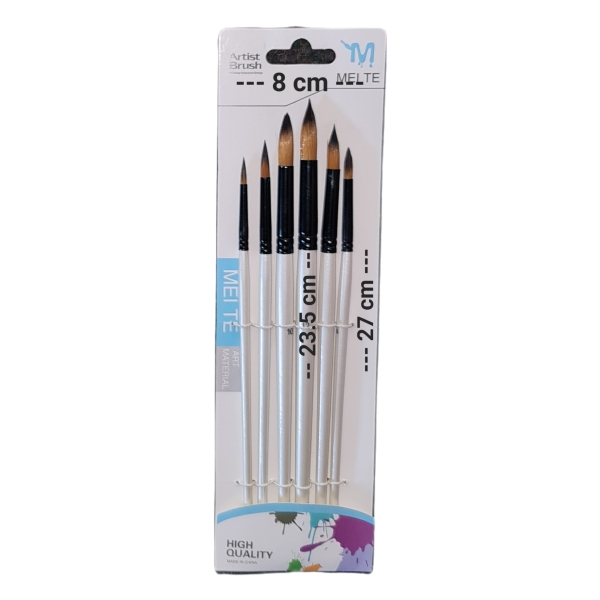 Artist Pointed Tip Paintbrushes