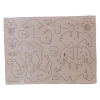 3D Wooden Animal Jigsaw Puzzle Pieces