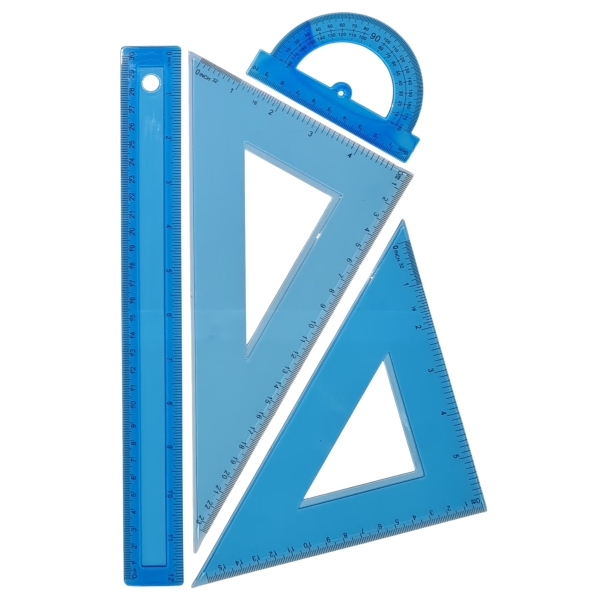 30 cm Ruler Set Blue Ruler Set