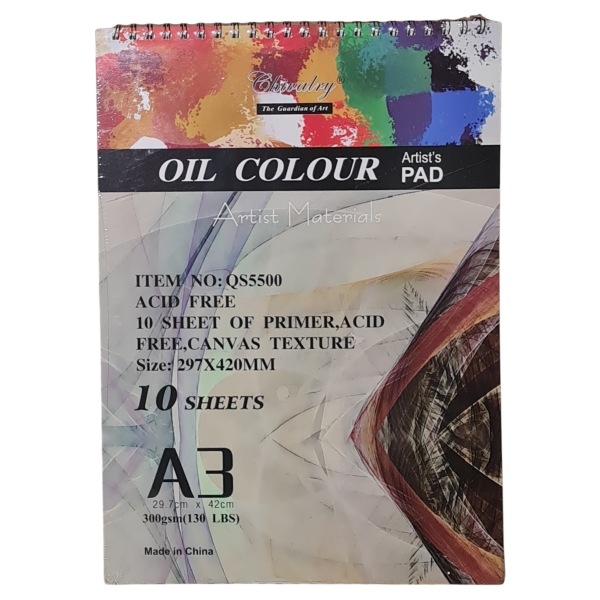 Chivalry Artists Oil Color Pad A3 Oil Paint Pad