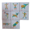 Colourful Block Buddies Cards