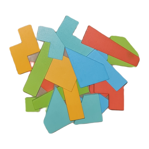Geometric Tangram Puzzle Blocks