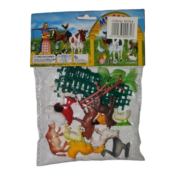 My Farm Animal Figurine Toy Set Back