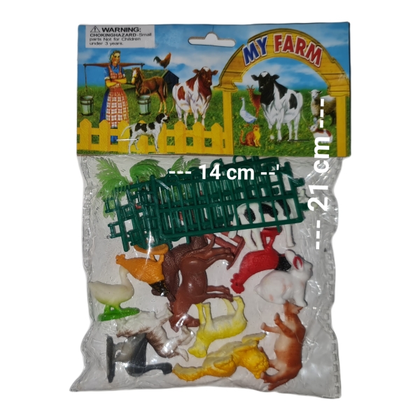 My Farm Animal Figurine Toy Set Size