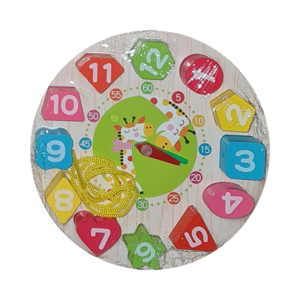 Seton Puzzle Clock Toy Giraffe Educational Clock