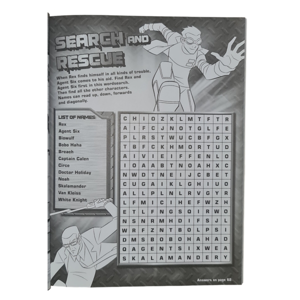 Generator Rex Bumper Activity Book Sample 1 Activity Book