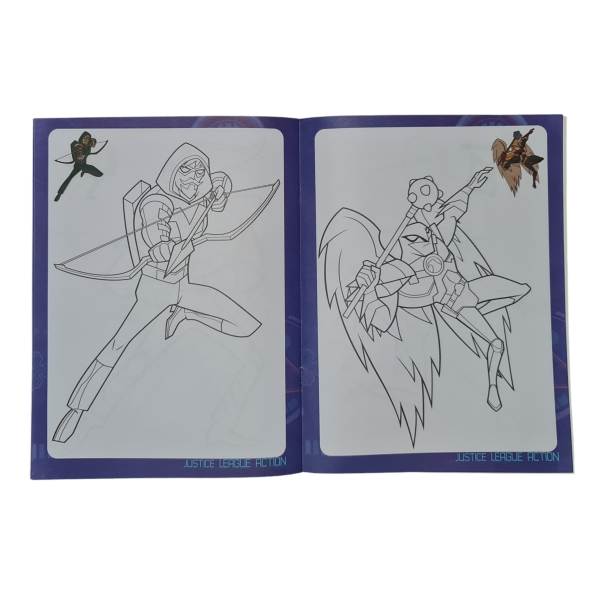 Justice League Action Copy Colouring Book Sample 1