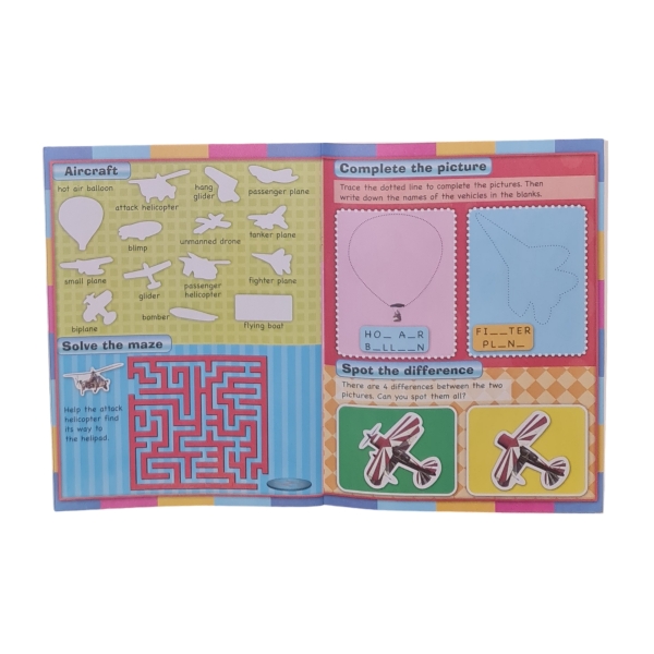 My Book of 100 Stickers Things that Go Sample 1