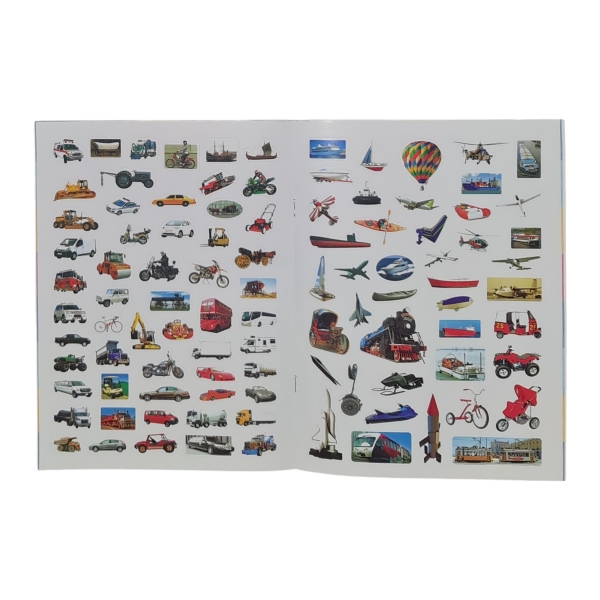 My Book of 100 Stickers Things that Go Sample 2