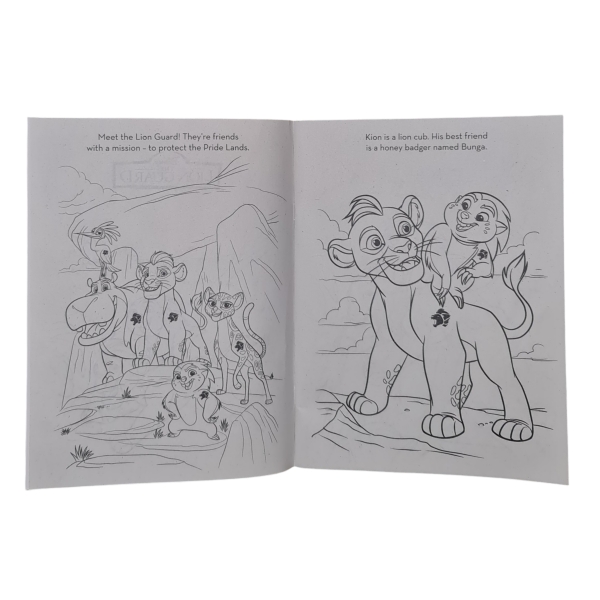 Playtime Bumper Pack Lion Guard Colouring Sample