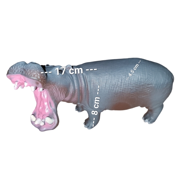 African Wild Animal Toy Hippopotamus Size