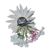 Bold Flower Hair Clip Back
