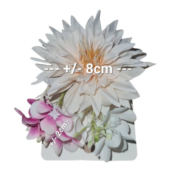 Bold Flower Hair Clip Size