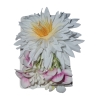 Bold Flower Hair Clip White Hair Clip