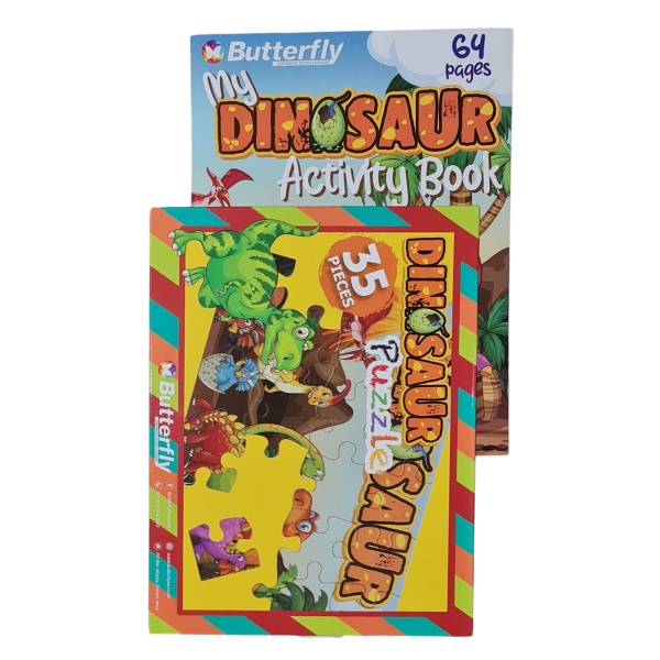 Dinosaurs Activity Book and Puzzle Bundle Activity Book and Puzzle Bundle