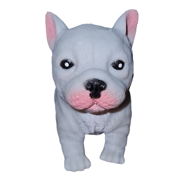 QBaBe Soft Stretchy French Bulldog Toy Grey 2