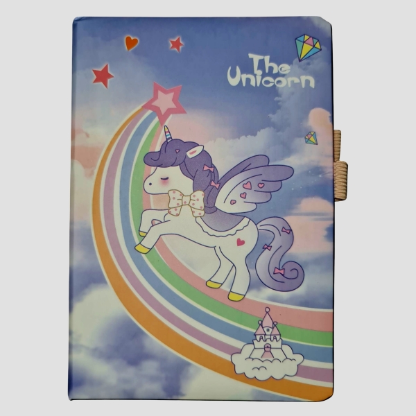 A5 Unicorn Notebook Purple Unicorn Notebook