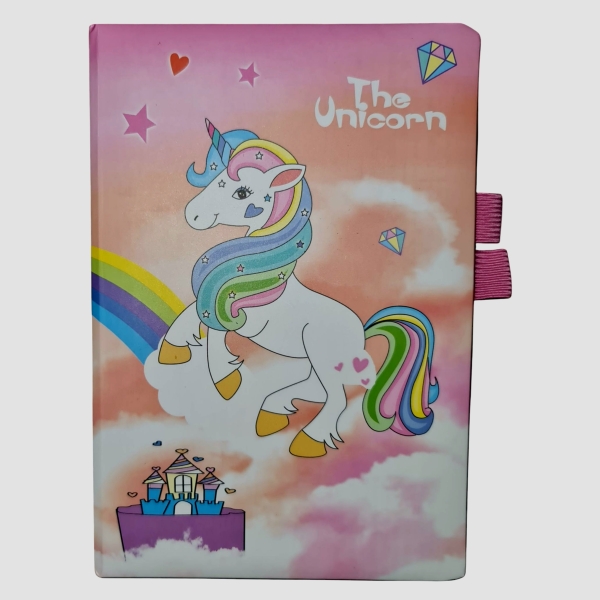 A5 Unicorn Notebook Rainbow No Wings Unicorn Notebook