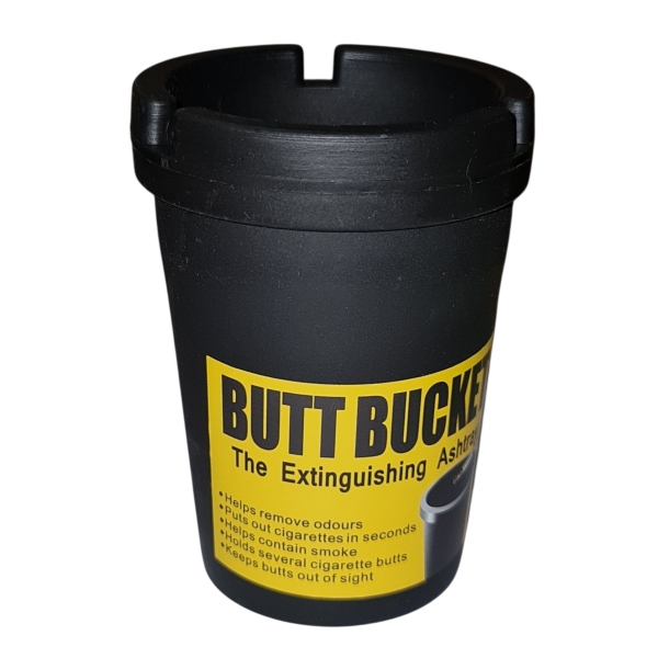 Butt Bucket Ashtray Black Ashtray