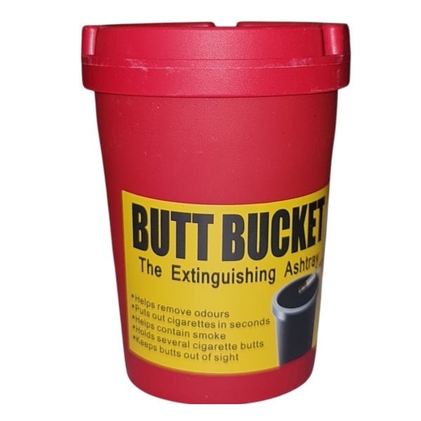 Butt Bucket Ashtray Red Ashtray
