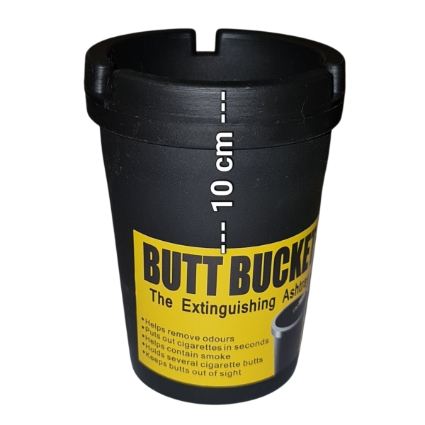 Butt Bucket Ashtray Size