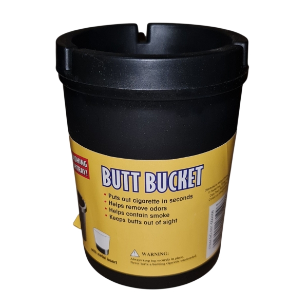 Butt Bucket Ashtray with Metal Insert Ashtray