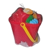 Castle Mould Beach Bucket Set Red sand toy