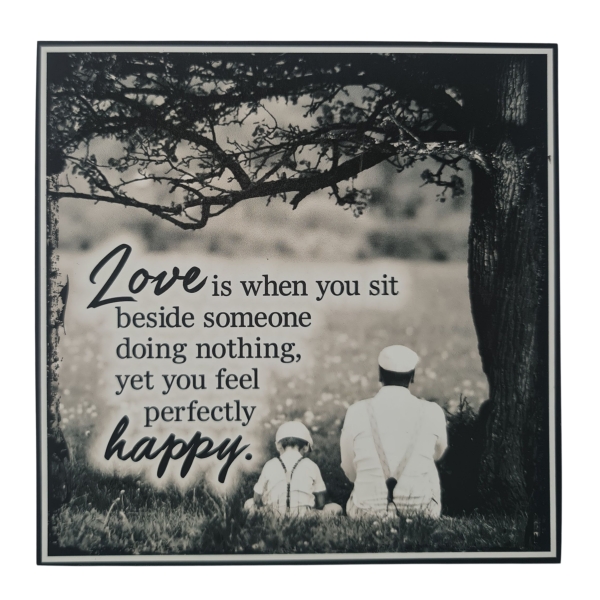 I luv it Décor Art Board Doing nothing Message board