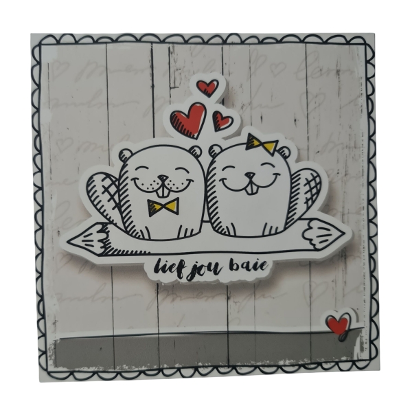 I luv it Décor Art Board Lief jou Message board