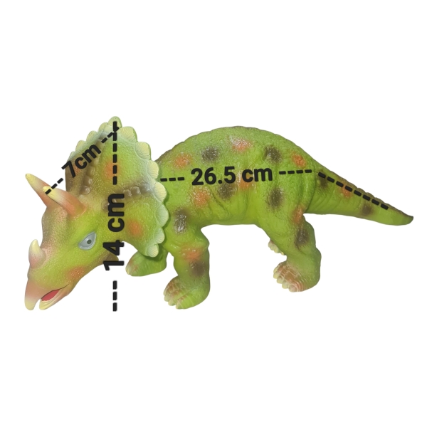 Medium Dinosaur Toy Figurines - Triceratops Size