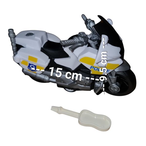 Police Motorcycle Assembly Toy Front Size Motorcycle Toy